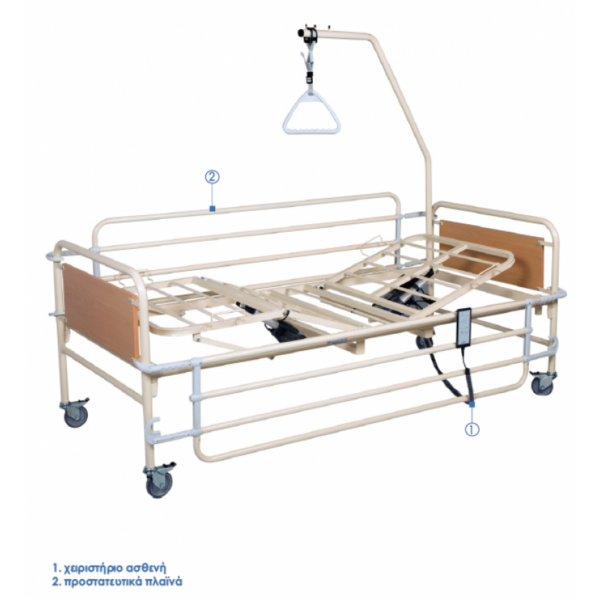 kn200 ηλεκτρικό πολύσπαστο νοσοκομειακό κρεβάτι ορθοπεδικά αχαρνές medistep