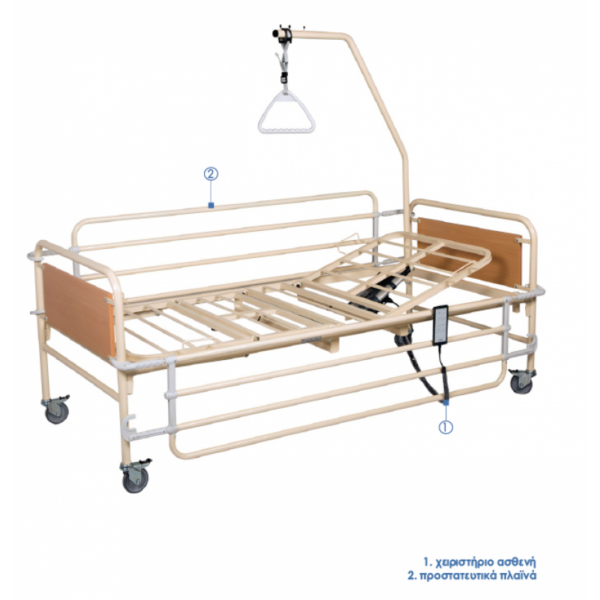kn 200 ηλεκτρικό νοσοκομειακό κρεβάτι σταθερού ύψους