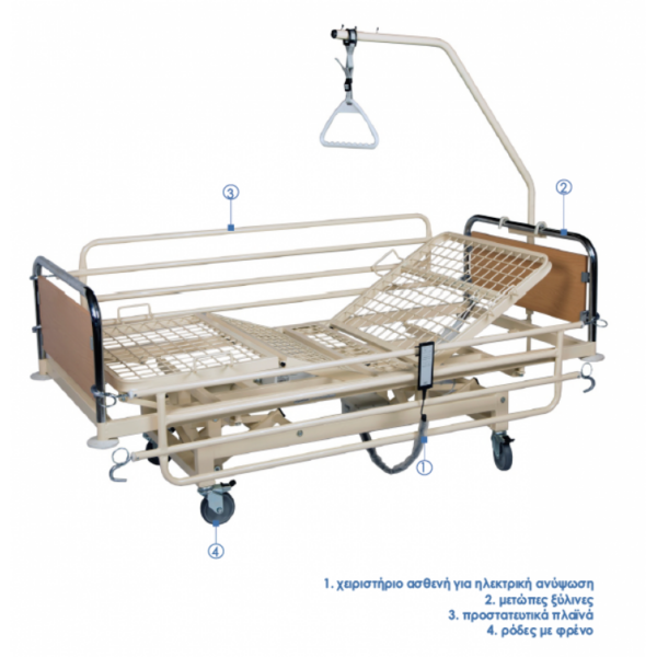kn 309.1 πολύσπαστο μεταβαλλόμενο νοσοκομειακό κρεβάτι medistep ορθοπεδικά είδη Αχαρνές